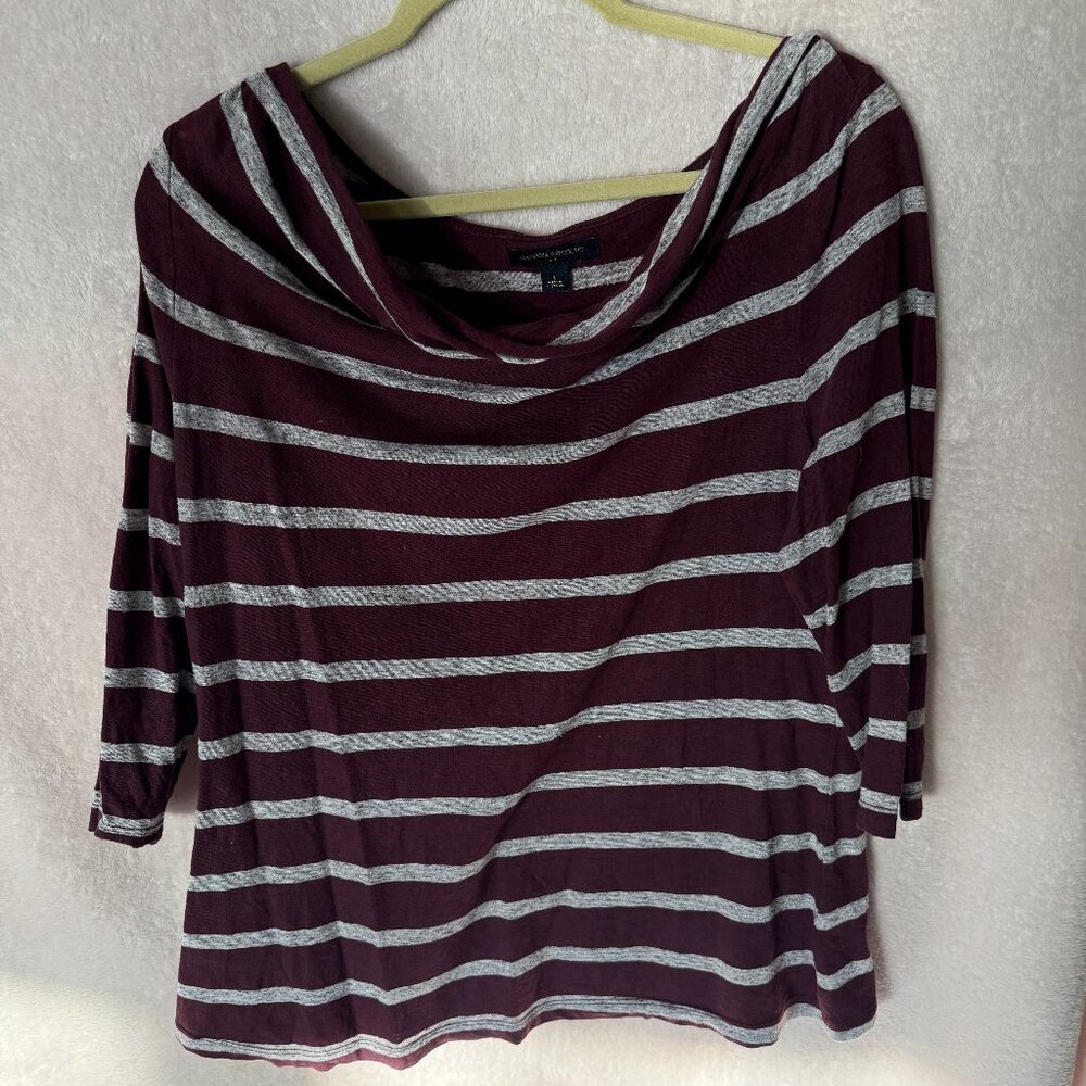 Banana Republic boat neck striped shirt
